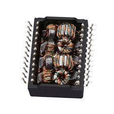 LP5014NL 100/1000 Transformador Ethernet único SMT Conector RoHS de doble puerto de 48 pines